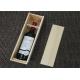 Gift Packing Personalised Wooden Wine Box , Engraved Wooden Wine Boxes With Sliding Lid