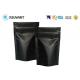 Matte Black Resealable Stand Up Smell Proof Zipper Bags