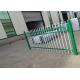 Green Powder Coating Picket Top H3m Tubular Metal Fence