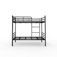 Apartment Grey Black Steel Mesh Full Fence Metal Bunk Bed Frame