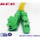 E2K UPC APC G657A Simplex Fiber Optic Patch Cables Single Mode 3.0mm 10m 20m 30m LZSH PVC