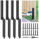 Strong Iron Fence Post Repair Stakes Ground Spike for Fixing Tilted/Broken Fence Post