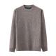 Winter Thick Middle Aged Fleece Lined Sweater 12GG Simple Long Sleeve Knits
