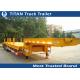 Heavy duty goose neck Low Bed Trailer with pins for transport logs or steel hoses
