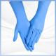 Soft Blue Synthetic Nitrile Gloves Hand Protection Powder Free