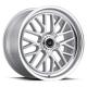 silver aluminium alloy 1 piece forged wheel via jwl standard for car