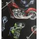 New Printing !  100% cotton MOTORCYCLE Pattern for casual clothing Jacquard knitted fabric