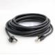 Black Color PVC RJ45 Flexible Ethernet Cable
