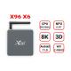 8K Android 11.0 X96 X6 Smart TV Box RK3566 1000M LAN Bluetooth 4.0 H.265 HEVC