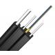 4 Core 6 Core Armoured Outdoor FTTH Drop Cable PVC Sheath Steel Member