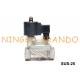 1'' 2 Way NC Piston Type Stainless Steel Solenoid Valve 24VDC 220VAC