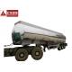 Dot Standard  Mobile Fuel Trailers Mirror Surface Aluminum Alloy Tank Body