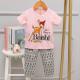 Leisure Children Short Sleeve Pajama Set No Allergy Deer Print Pajamas