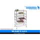 Adjustable 6 Levels Steel Chrome Wire Shelving Rack For Hanging Wine