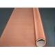 Red Gasket Copper Wire Mesh , Faraday Cage Shielding Plain Weave Mesh