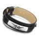 Tagor Stainless Steel Jewelry Super Fashion Silicone Leather Bracelet Bangle TYSR039