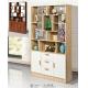 Exquisite Curio Cabinet Shelves Large Storage Space Movable Furniture