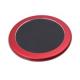 Round Shape Wireless Cell Phone Charger Aluminium Alloy Rubber Coated With QI Function