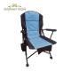 Outdoor Portable Foldable Beach Chair Oxford Cloth Camping Fishing Zip Pocket