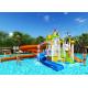 Summer Outdoor Water Playground , Commercial Swimming Pool Play Equipment