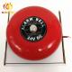 Audio Alarm ≥95dB Firefighter Rescue Equipment 8 200mm Conventional Red Alarm Bell
