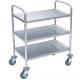 SS Dressing Trolley Lab Fittings 4 Wheel Hospital Stainless Steel Trolley