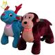 Hansel wholesale coin operated motorized plush riding animals for mall