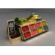 K D Wooden Shop Display Shelving Fruit And Vegetable Display Stand