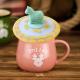 Cartoon Customizable Leak Proof Silicone Tea Cup Lid Odorless And Non-Toxic Silicone Cup Lid