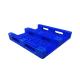 Blue Anti Slip HDPE Plastic Pallets 1100 X 1100 X 155 For Food Factory / Port