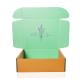 Corrugated Board Packaging Shipping Gift Boxes Green Mailer Box With Logo