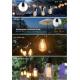 Outdoor connectable decorative christmas wedding party celebrations tungsten vintage ST64 2w/25w edison bulb string ligh