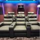 Black Double Luxury Commercial Theater Seating Function Cinema USB Theatre Recliner Sofa