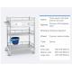 3 Layer Hospital Stainless Steel  Medical Instrument Trolley