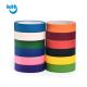 RoHS Matt PET Industrial Adhesive Tape Crepe Colored Painters Tape