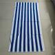 2022 new arrival 100% cotton yarn dyed jacquard beach towel with blue and white stripe