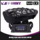 Rgbw Beam Spider Moving Head Led Lights 8X12w High Power For Stage Party