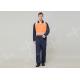 Double Stitching Safety Work Clothes High Visable Orange Jacket Bib Pants Suit