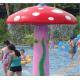 Mushroom Group Kids Spray Park Equipment , Customized Fiberglass Decoration for Water Park