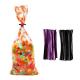 Disposable Clear Plastic Cello Sweet Bags Waterproof With 200 Twist Ties
