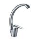 Single Hole Kitchen Sink Water Faucet , Contemporary Brass Kitchen Mixer Tap