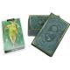 63*88mm Printable Tarot Cards matt green color round corner