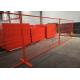 Yellow Colored Canada Outdoor Construction Temporary Fence Panel 1.8m Height