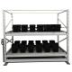 4*8ft Vertical Farming Mobile Hydroponic Growing Racks With Fan