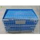Wire Mesh Stillage Container Portable Pallet Storage Turnover Cage With Wheels