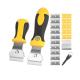 2 PCS Muti-Purpose Razor Scraper Set -Adjustable Length Handle, Cleaning Tool, Caulking tool