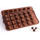 Reusable Silicone Chocolate Molds 24 Cavities Easy Clean 23.0 * 14.0 * 2.5cm