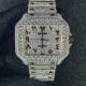 Nyc Cuban Diamond  Watch Santos BV Iced Out Moissanite Watch