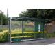 Canopy Prefabricated Bus Stop Shelter Light Weight Strong Rust Resistance