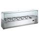 1/3x6 Commercial Ice Cream Freezer Salad Bar With Static Cooling 3.5KW/220V